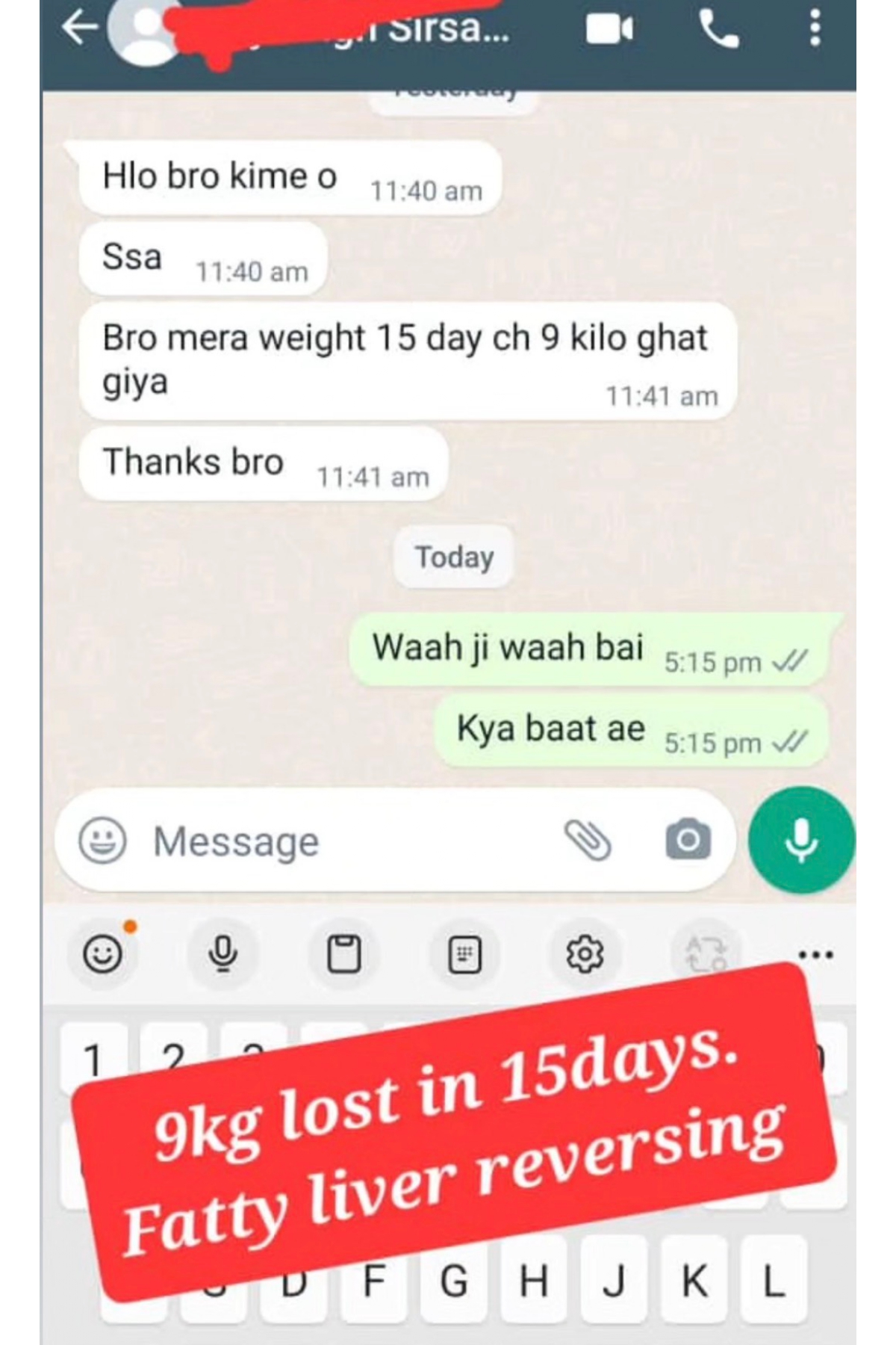 Weight Gain/Fat Loss: before and after